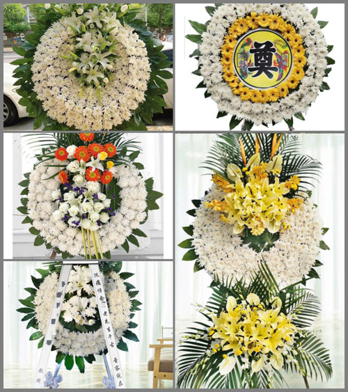 山东青岛莱西市南墅镇西院上村花圈速递